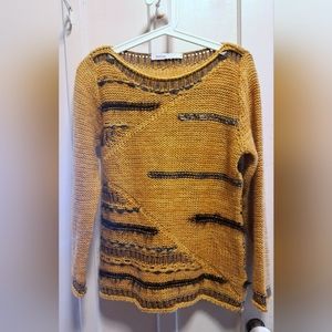 Skovhuus sweater mustard yellow (S) Made in Italy